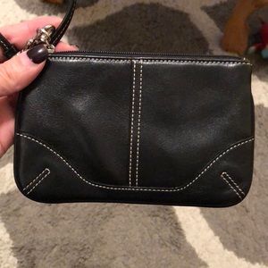 Black coach wristlet